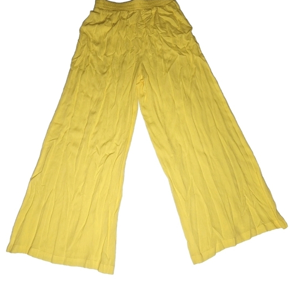 L'agence Yellow Nikita Wide Leg Pants SZ XS - Picture 3 of 4